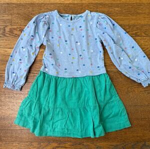 Mini Boden Girls' Dotted Top Dress Size 4-5